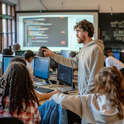 Classroom with children
